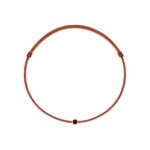 Bracciale in rame con diamanti neri