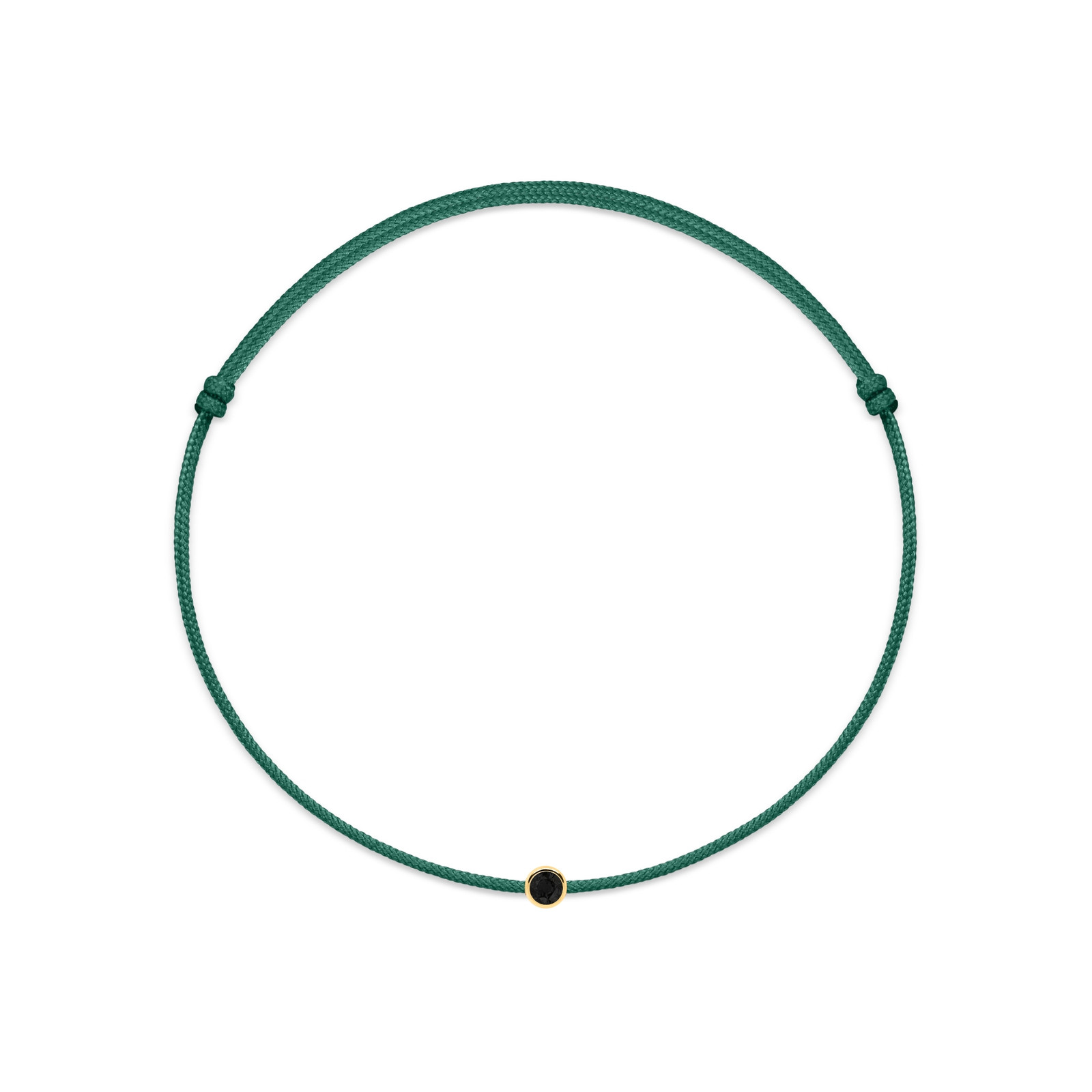Zwarte Diamant Groene Armband