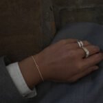 Bracelet de sable en diamant noir