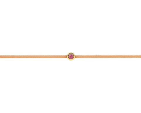 Pink Sapphire Sand String Bracelet