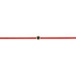 Blue Sapphire Red String Bracelet