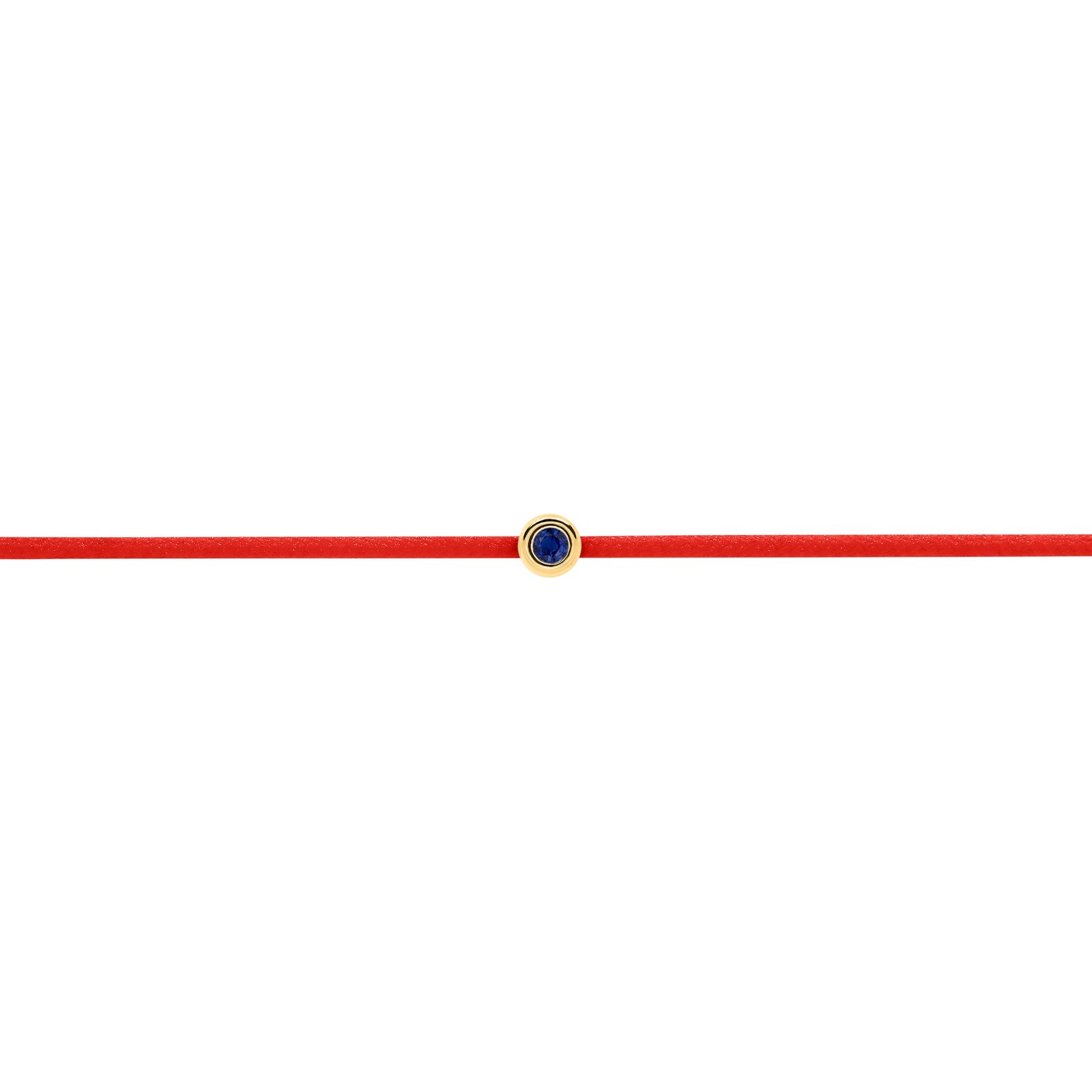 Blue Sapphire Red String Bracelet