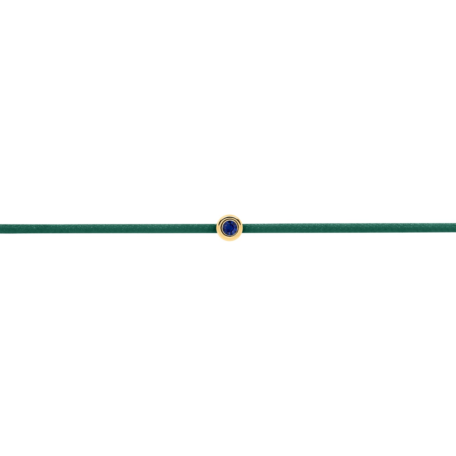 Blue Sapphire Green String Bracelet