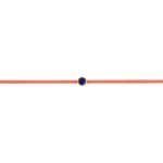 Браслет из лосося с голубым сапфиром