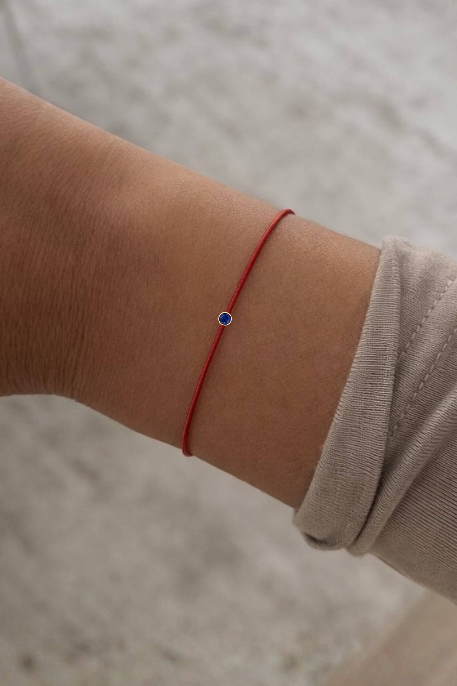 Blue Sapphire String Bracelets