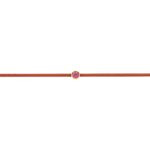 Pink Sapphire Copper String Bracelet