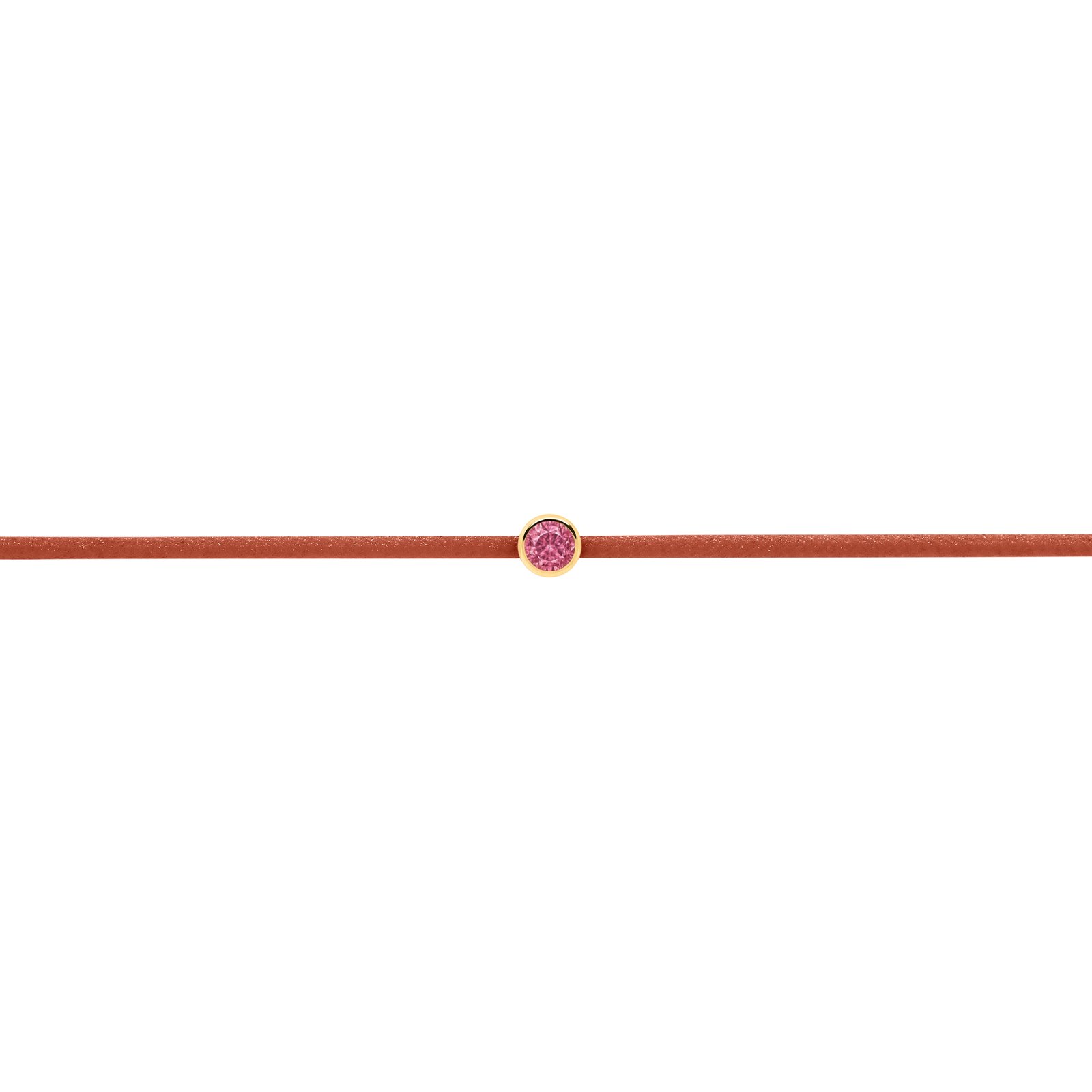 Roze Saffier Koperen Armband