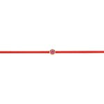 Pink Sapphire Red String Bracelet