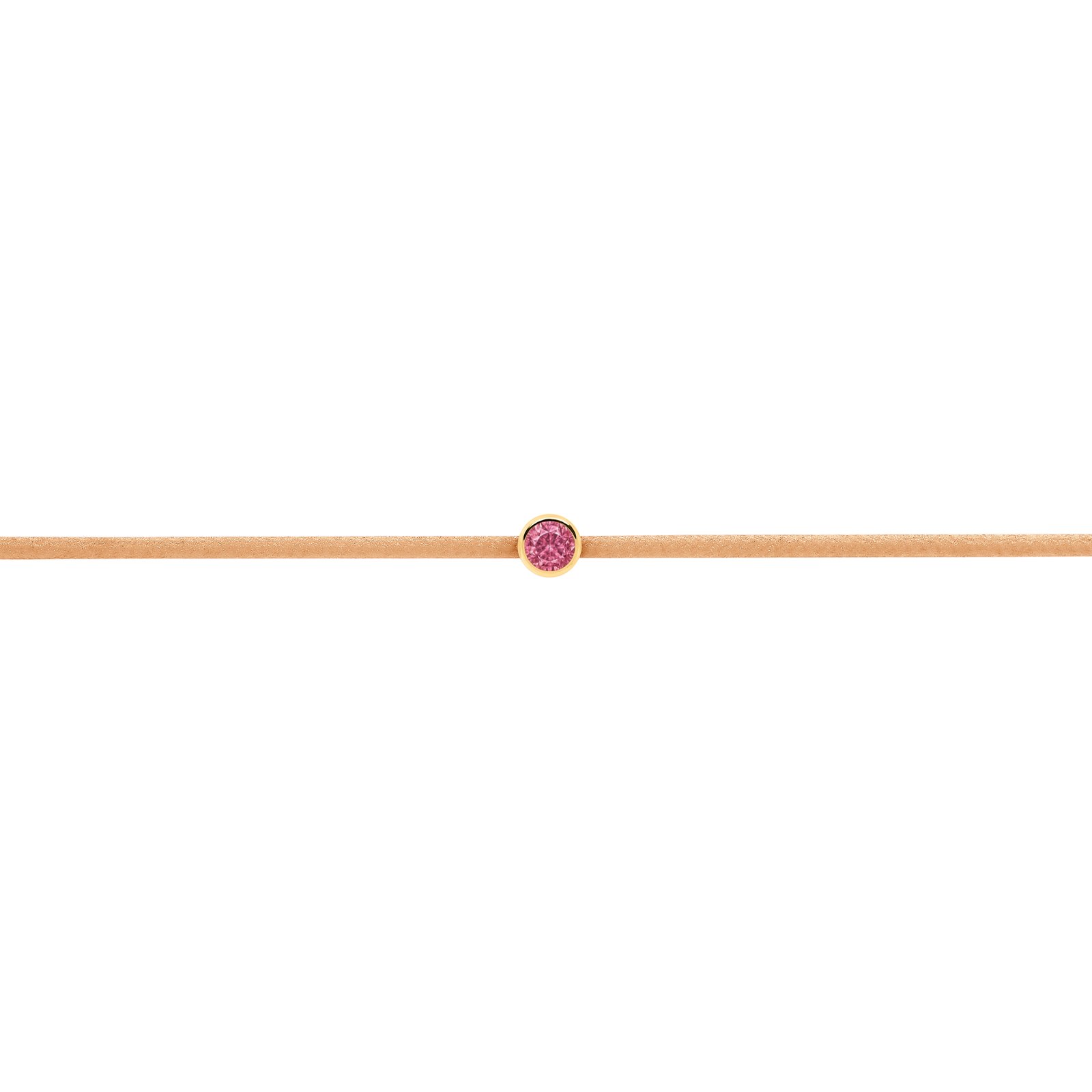 Roze Saffier Zand String Armband