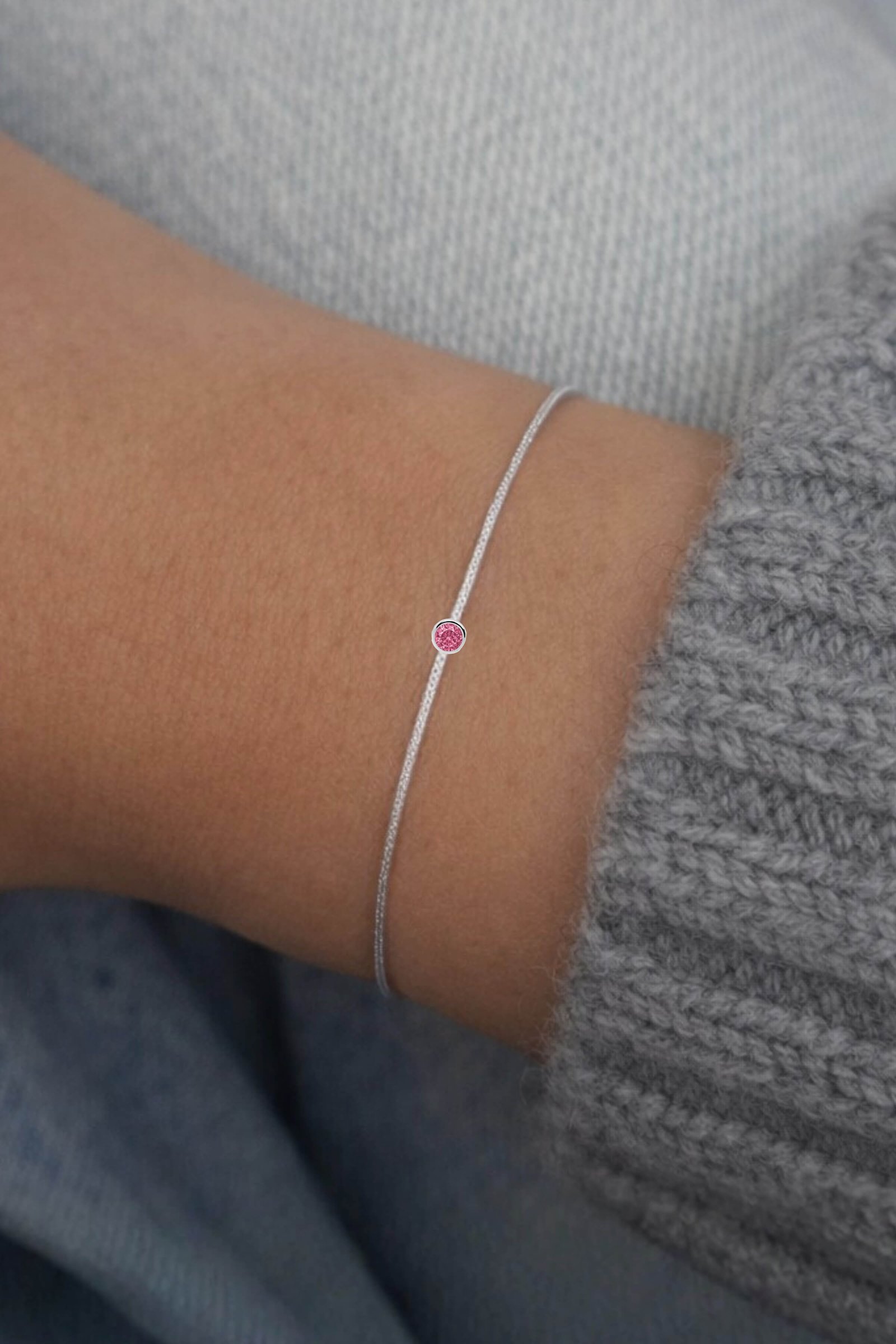 Pink Sapphire String Bracelets