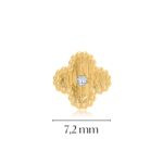 "Bracelet de cuivre et de diamants "Clover