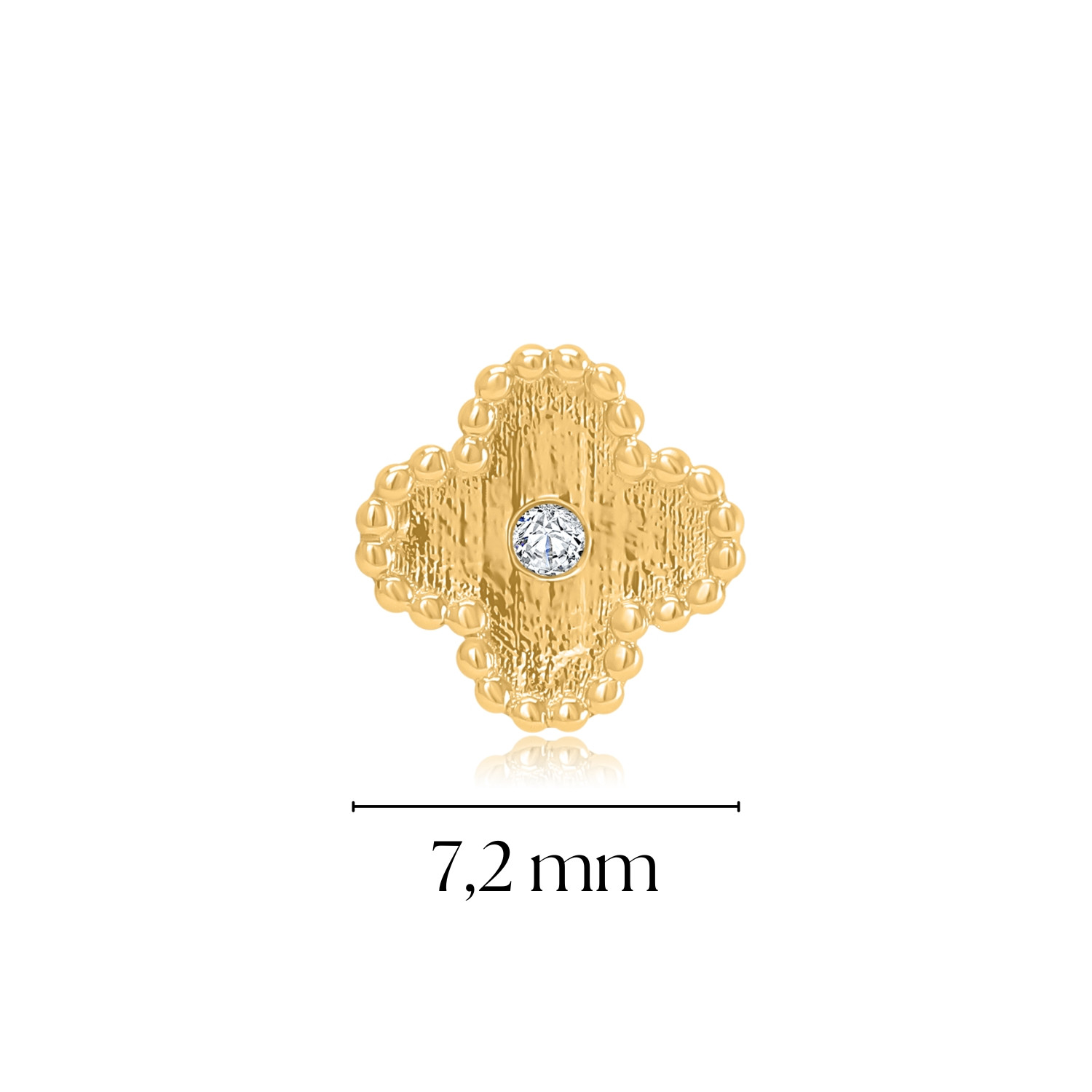 "Bracelet de cuivre et de diamants "Clover