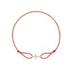 "Cross" Red Diamond String Bracelet