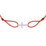 "Cross" Red Diamond String Bracelet