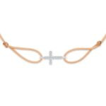"Cross" Sand Diamond String Bracelet