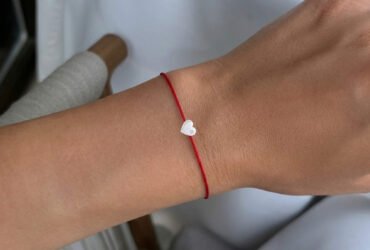 Heart Diamond Red String Bracelet (1)