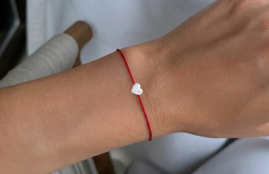 Heart Diamond Red String Bracelet (1)