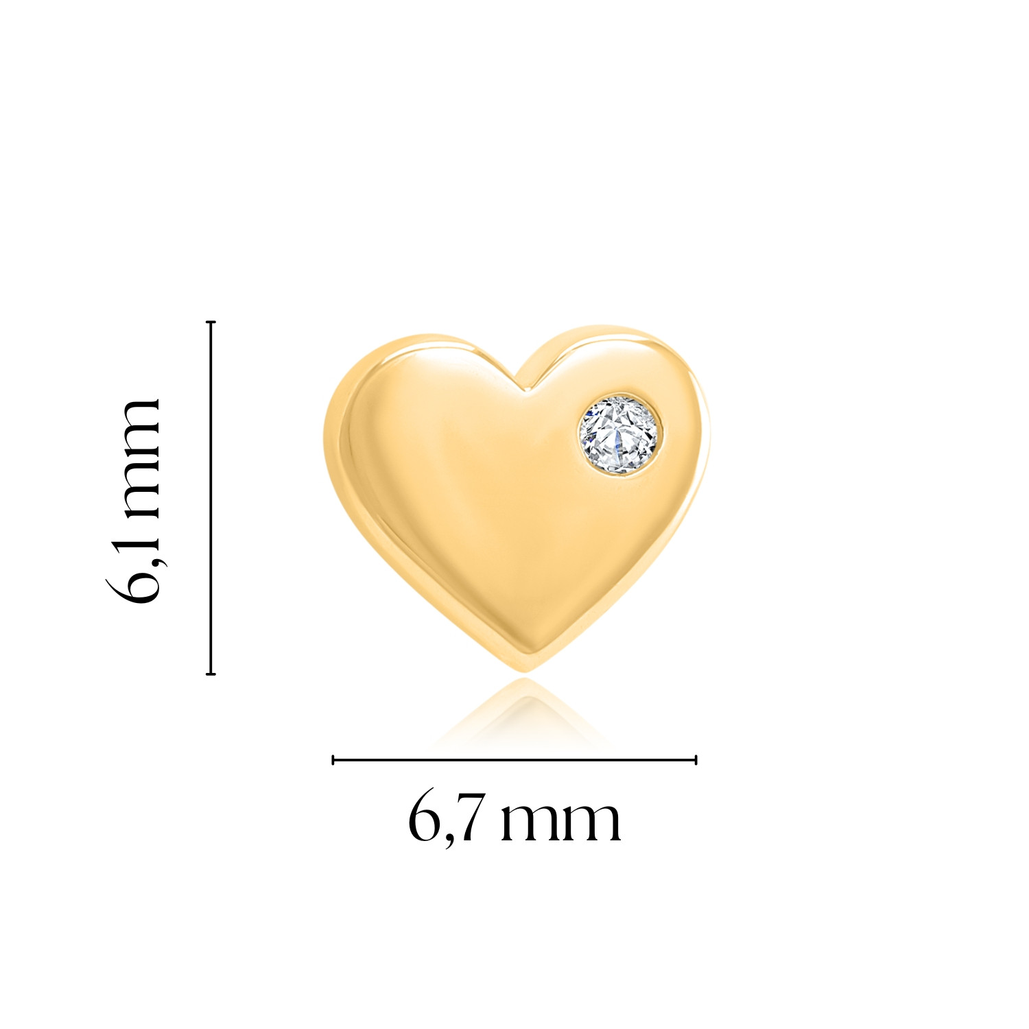 "Bracciale "Cuore" con diamanti neri