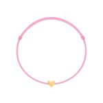 "Heart" Diamond Pink String Bracelet
