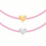 "Heart" Diamond Pink String Bracelet