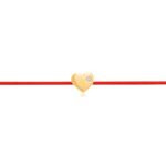 "Bracciale "Cuore" con diamanti rossi
