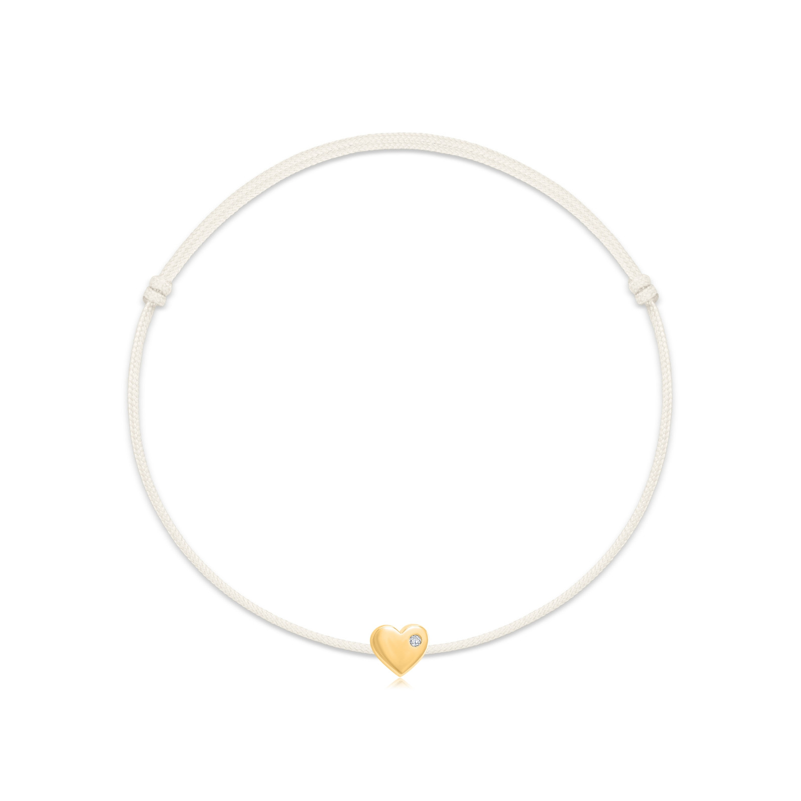 "Bracciale "Cuore" con diamanti bianchi