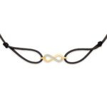 "Infinity" Black Diamond String Bracelet