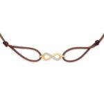 "Infinity" Brown Diamond String Bracelet