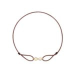 "Infinity" Brown Diamond String Bracelet