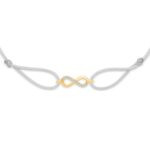 "Infinity" Grey Diamond String Bracelet