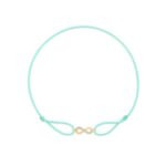 "Infinity" Mint Green Diamond String Bracelet