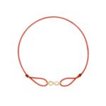 "Infinity" Red Diamond String Bracelet