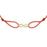"Infinity" Red Diamond String Bracelet