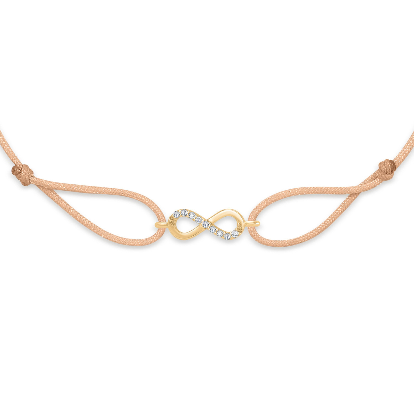 "Infinity" Sand Diamond String Bracelet