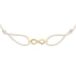 "Infinity" White Diamond String Bracelet