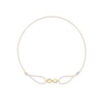 "Infinity" White Diamond String Bracelet