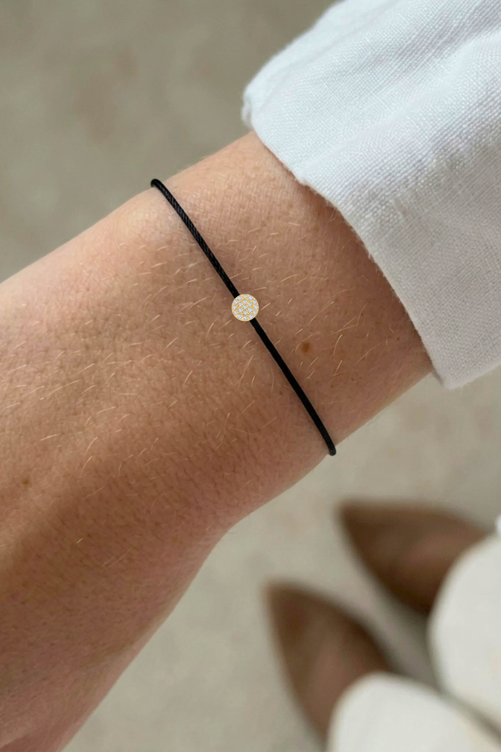 Pavé Diamond String Bracelet (1)