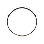 "Pavé Heart" Black Diamond String Bracelet