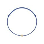 "Pavé Heart" Blue Diamond String Bracelet