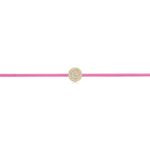 "Pavé" Rosa Diamant-String-Armband