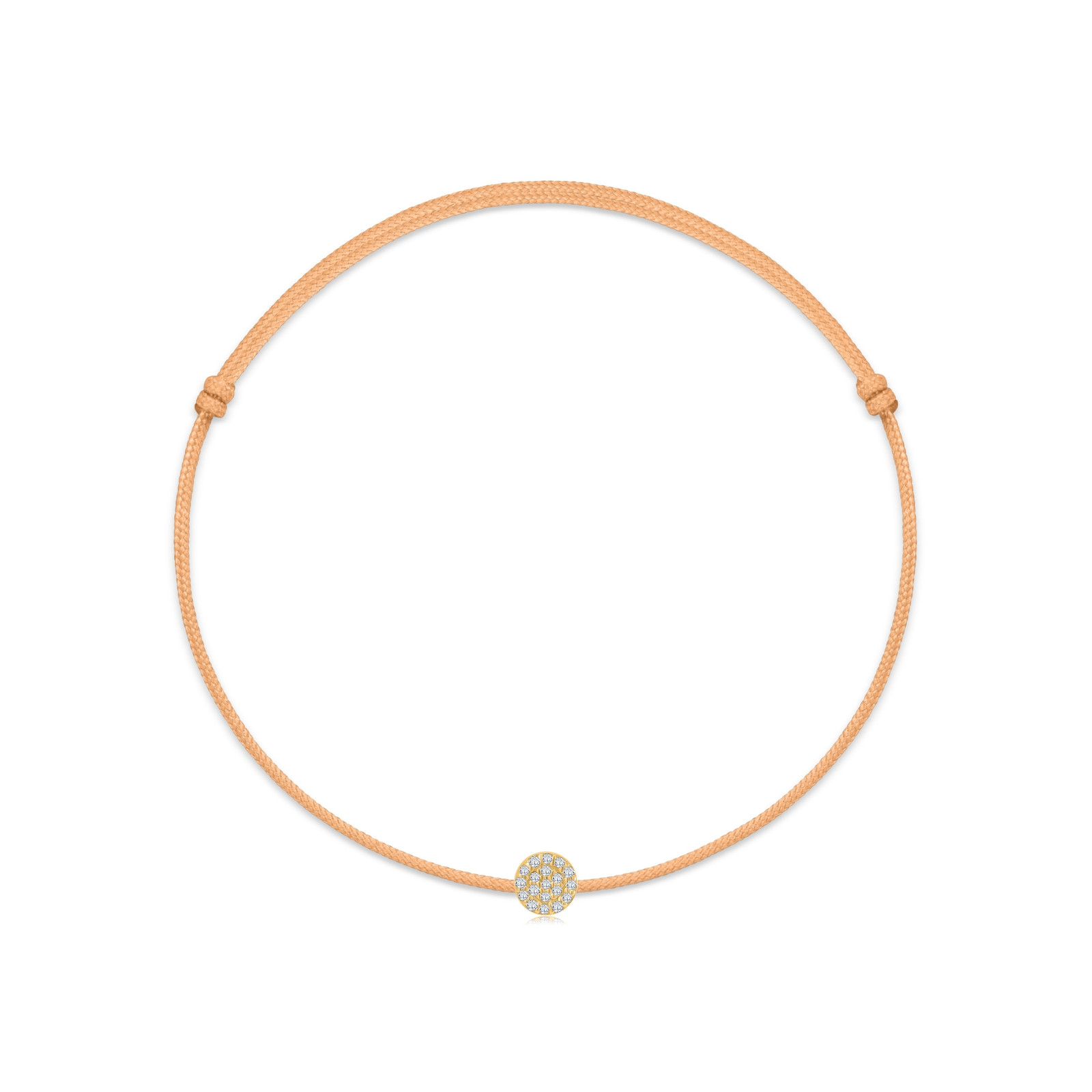 "Pavé" Sand Diamond String Bracelet