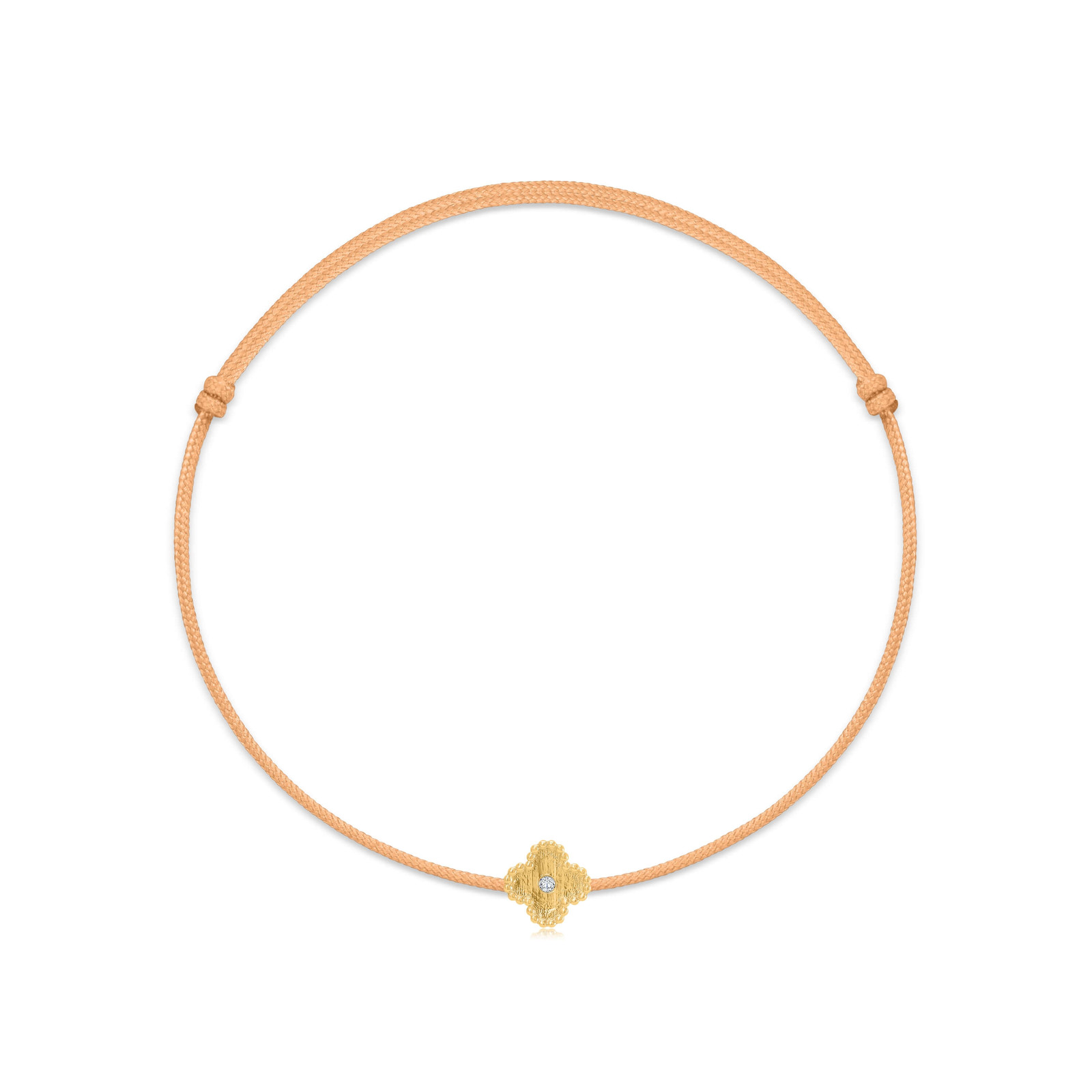 "Clover" Sand Diamond String Bracelet