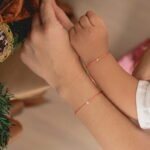 Kid's Salmon Diamond String Bracelet