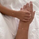 Kid's Salmon Diamond String Bracelet