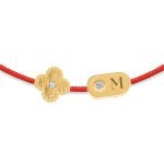 Clover & Plate Diamond String Bracelet