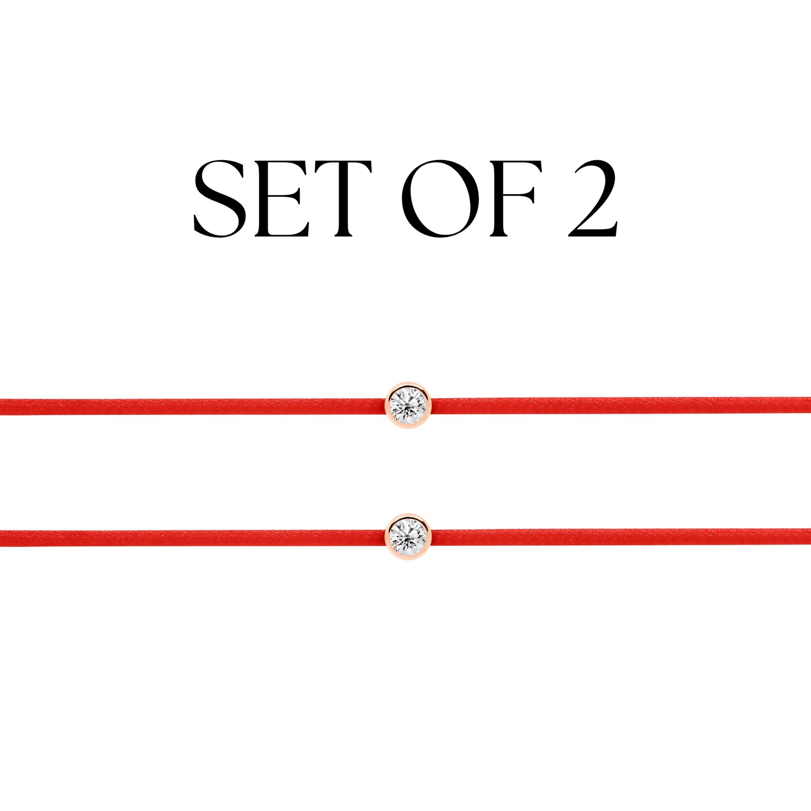 Diamond String Bracelet Set