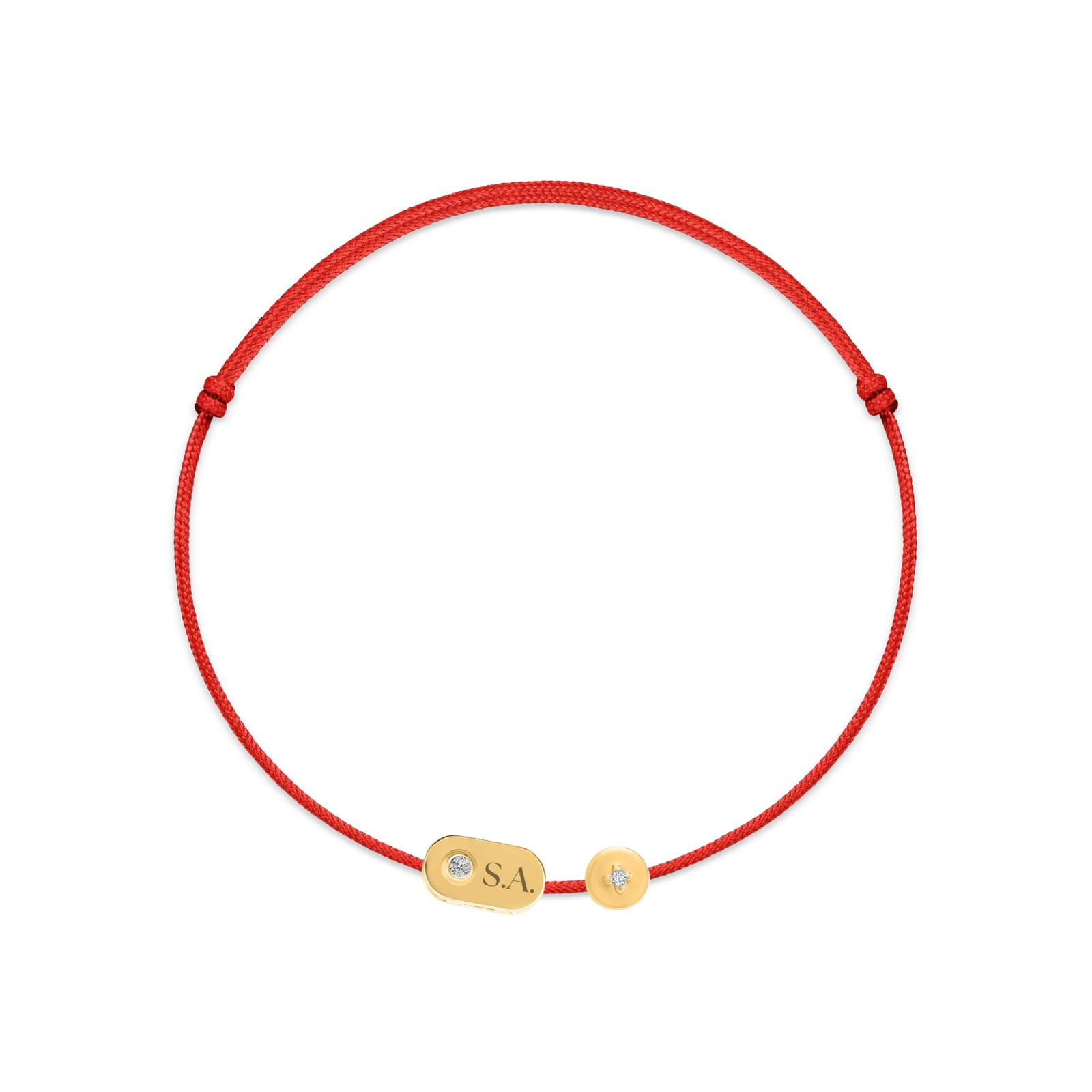 Bracelet à perles en forme de losanges et de points