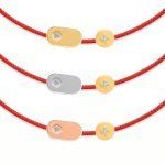 Bracelet à perles en forme de losanges et de points