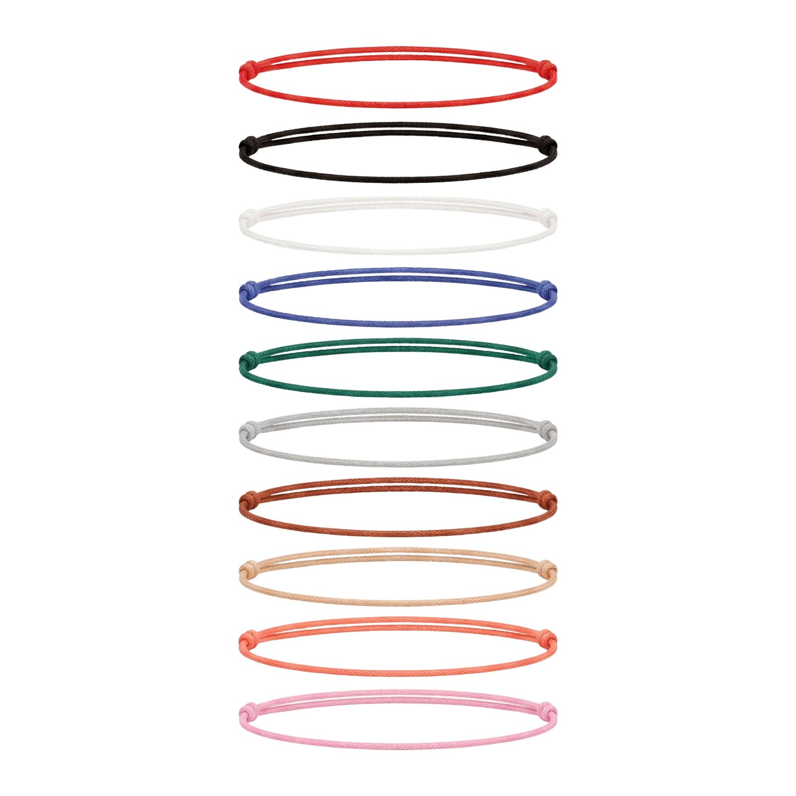 Plate & Dot Diamond String Bracelet