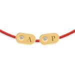 Two-Plate Diamond String Bracelet